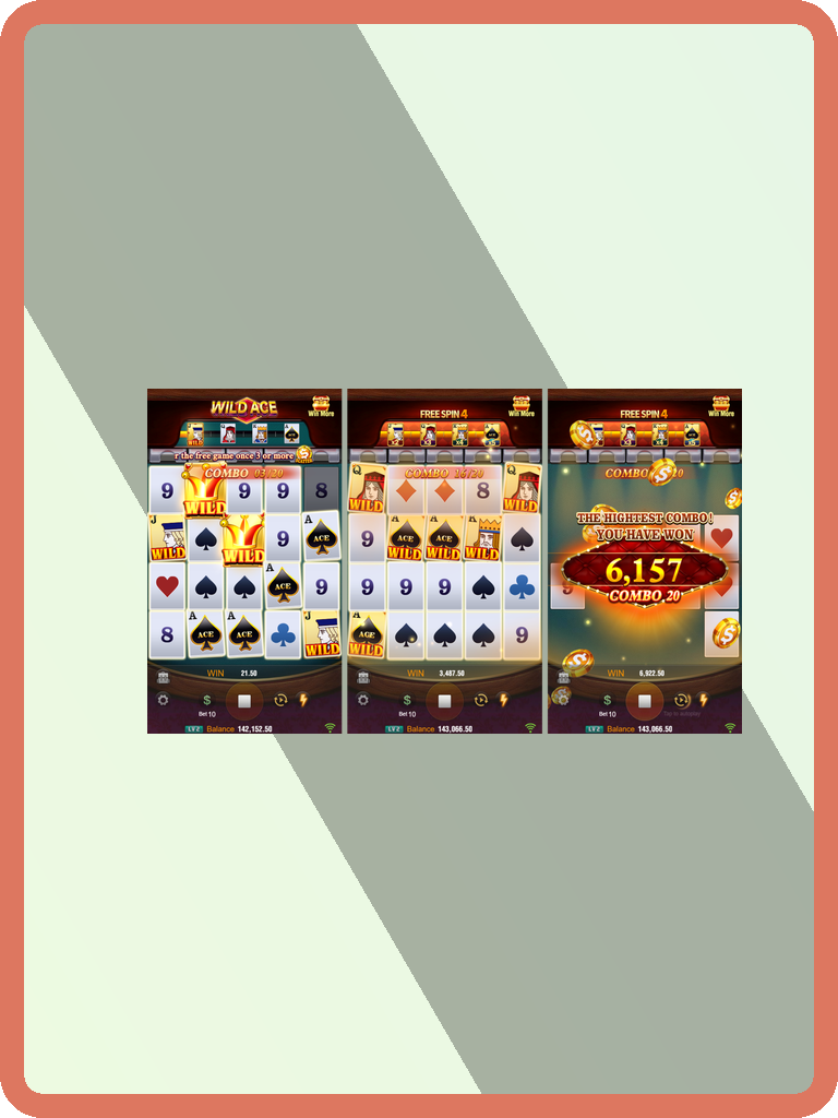 Wild Ace · Tampilan Aplikasi RP55